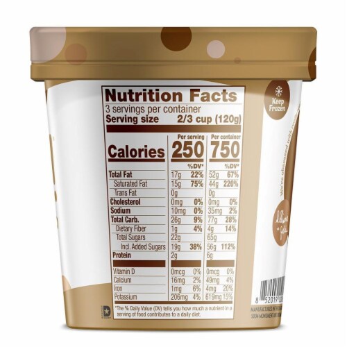 O'MY!® Dairy Free Coffee Chip Gelato Pint Perspective: left