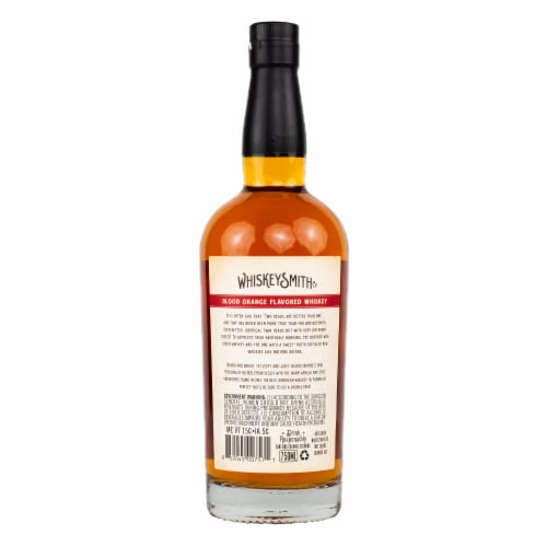 Whiskeysmith Blood Orange Flavored Colorado Whiskey Perspective: left