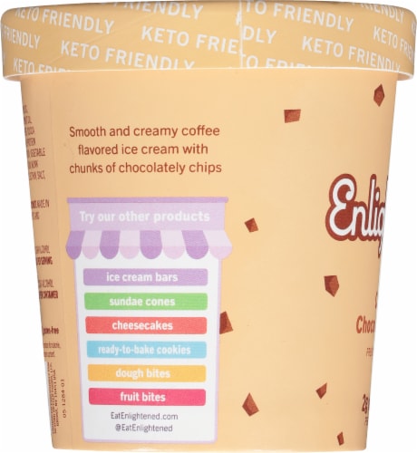 Enlightened® Keto Collection Coffee & Cream Ice Cream Perspective: left