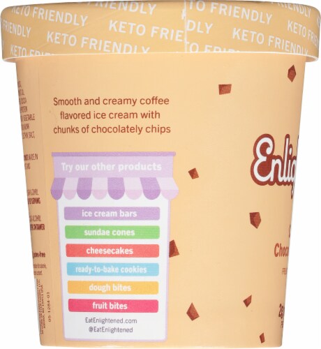 Enlightened® Keto Collection Coffee & Cream Ice Cream Perspective: left