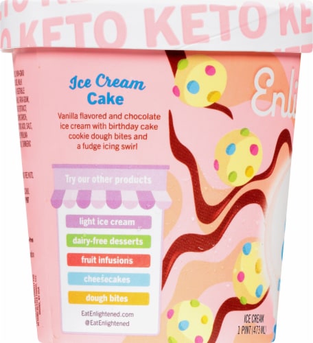 Enlightened® Keto Ice Cream Cake Perspective: left