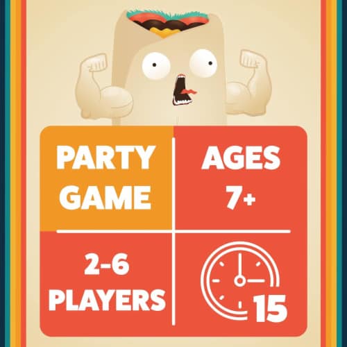 Exploding Kittens Throw Throw Burrito® Original Edition Party Game Perspective: left