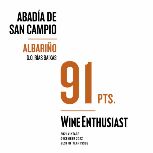 Terras Gauda Albarino Spanish White Wine Perspective: left