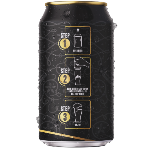Lakewood Brewing Co. Temptress Nitro Imperial Milk Stout Craft Beer Cans Perspective: left