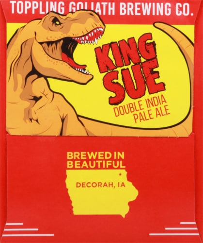Toppling Goliath Brewing Co. King Sue Double India Pale Ale Beer Perspective: left
