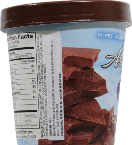 Arctic Zero Frozen Desserts Chocolate Perspective: left