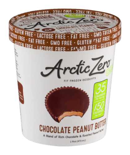 Arctic Zero Chocolate Peanut Butter Frozen Desserts Perspective: left