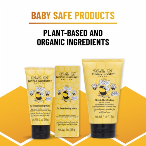 Bundle: Nipple Nurture Butter 2 oz and Tummy Honey Cream 4 oz Perspective: left