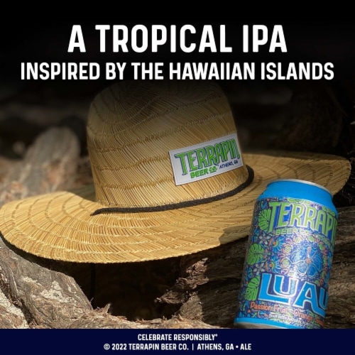Terrapin Luau Krunkles IPA Cans Perspective: left