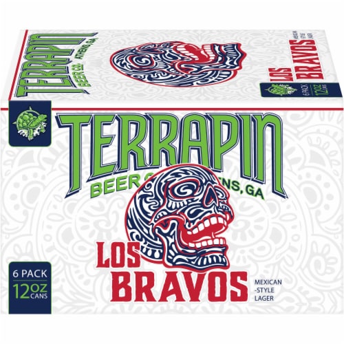 Terrapin Los Bravos Pale Lager Beer Cans Perspective: left