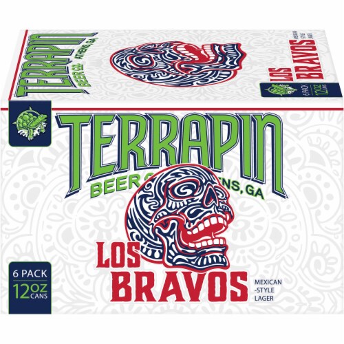 Terrapin Los Bravos Pale Lager Beer Cans Perspective: left
