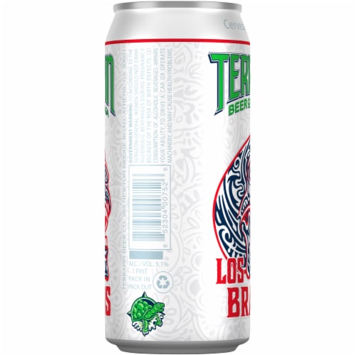 Terrapin Beer Co. Los Bravos Mexican-Style Lager Beer Perspective: left