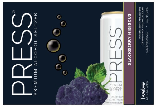 PRESS Premium Hard Seltzer Perspective: left
