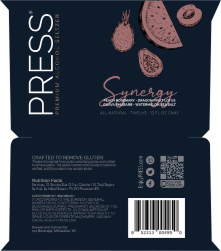 Press Synergy Hard Seltzer Variety Pack Perspective: left