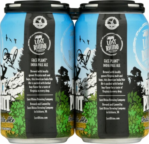 Lost Rhino® Brewing Company Face Plant India Pale Ale Perspective: left
