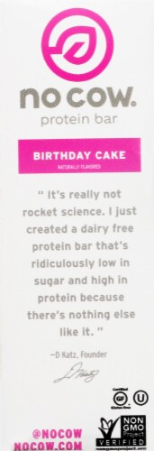 No Cow® Birthday Cake Protein Bars Perspective: left