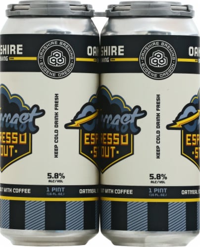 Oakshire Brewing Co. Overcast Espresso Stout Perspective: left