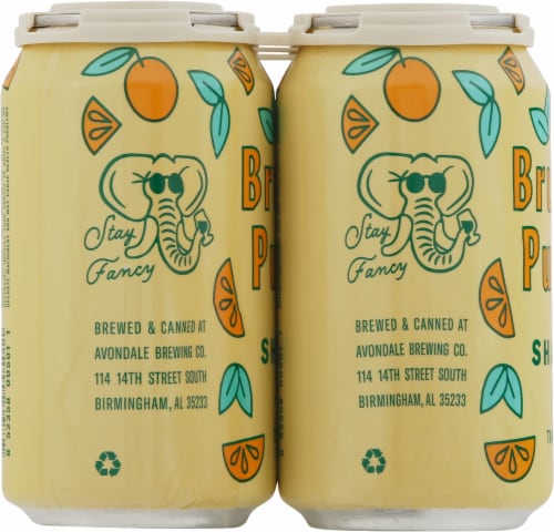 Avondale Brewing Brunch Punch Shandy Tangerine Ale Perspective: left