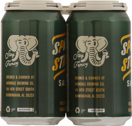 Avondale Brewing Spring Street Saison Belgian Style Farmhouse Ale Perspective: left