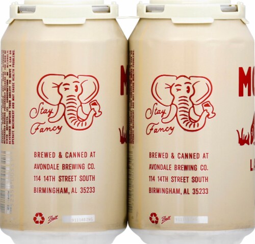 Avondale Brewing Mosey Lager Amber Beer Perspective: left