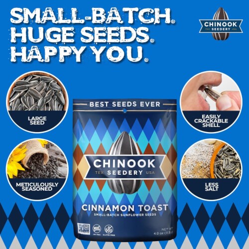 Cinnamon Toast Sunflower Seeds - 4oz Perspective: left