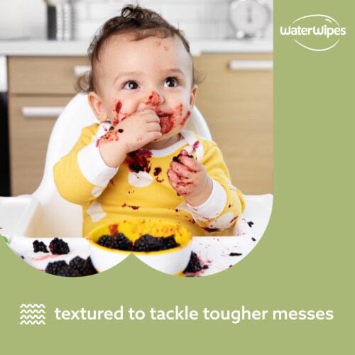 WaterWipes® Textured Clean Baby Wipes Perspective: left