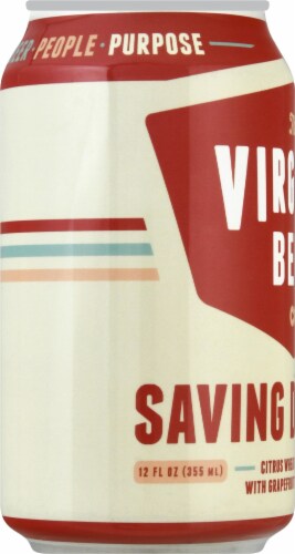 The Virginia Beer Company Saving Daylight Citrus Wheat Beer Perspective: left