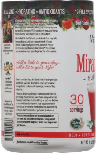 MacroLife Naturals Miracle Reds Antioxidant Super Food Perspective: left