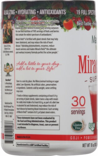 MacroLife Naturals Miracle Reds Antioxidant Super Food Perspective: left