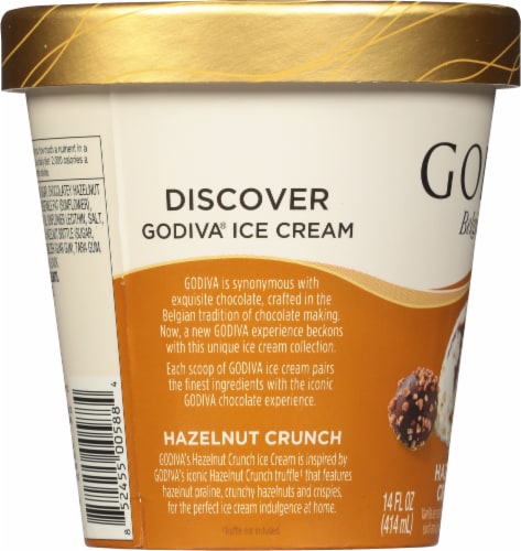 Godiva® Belgium 1926 Hazelnut Crunch Ice Cream Perspective: left
