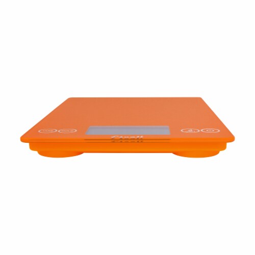 Escali Arti Orange Glass Digital Scale Perspective: left