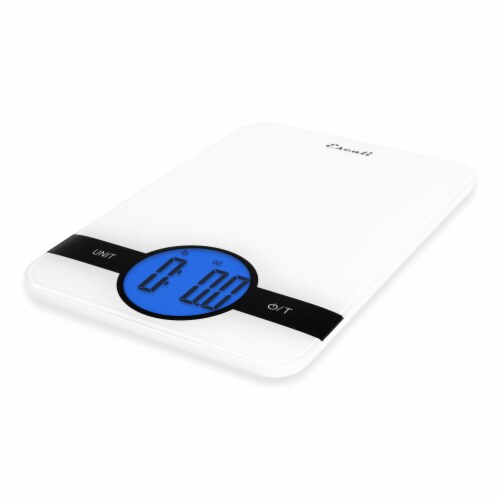 Escali Ciro White Digital Scale Perspective: left