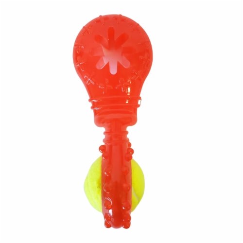 JoJo Modern Pets Eco-Friendly Squeaky TPR Tennis Ball Dog Toy with Treat Fill Perspective: left