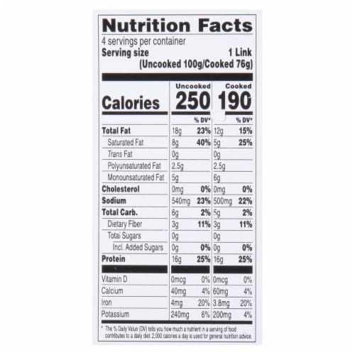 Beyond Meat® Beyond Sausage® Hot Italian Plant-Based Sausage Links Perspective: left