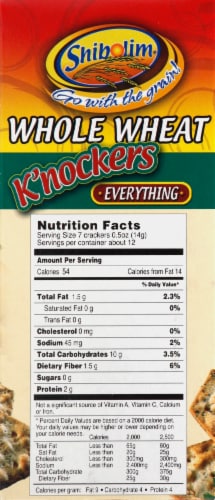 Shibolim® Whole Wheat Everything K'Nockers Perspective: left