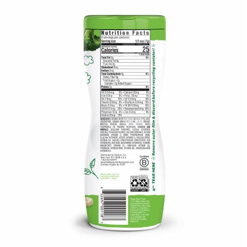 Happy Baby Organic Apple Puffs Baby Food Perspective: left