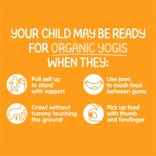 Happy Baby Organic Yogis Freeze-Dried Yogurt & Fruit Snacks Banana Mango Bag Perspective: left
