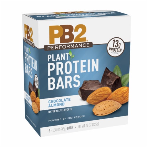 PB2 Performance Chocolate Almond Protein Bars Perspective: left