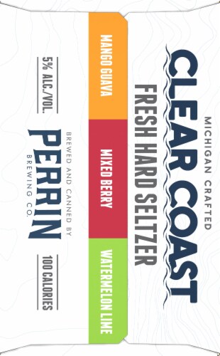 Perrin Clear Coast Hard Seltzer Variety Pack Perspective: left