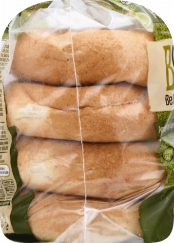 BFree Wheat- & Gluten-Free Plain White Bagels Perspective: left