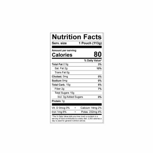 Once Upon a Farm™ Strawberry Banana Swirl Organic Smoothie Pouch Perspective: left