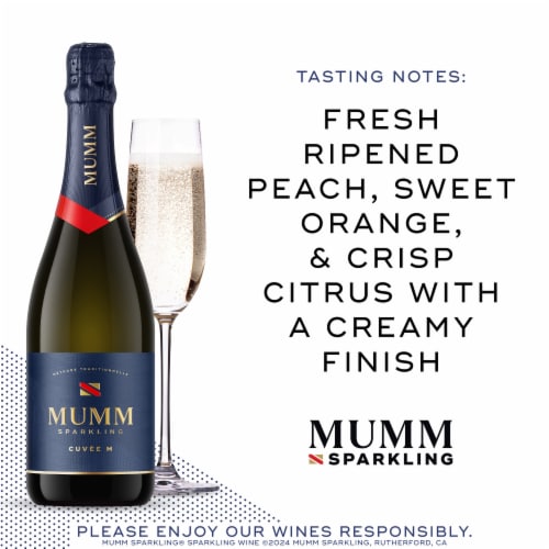 Mumm Cuvee M California Sparkling Wine Perspective: left