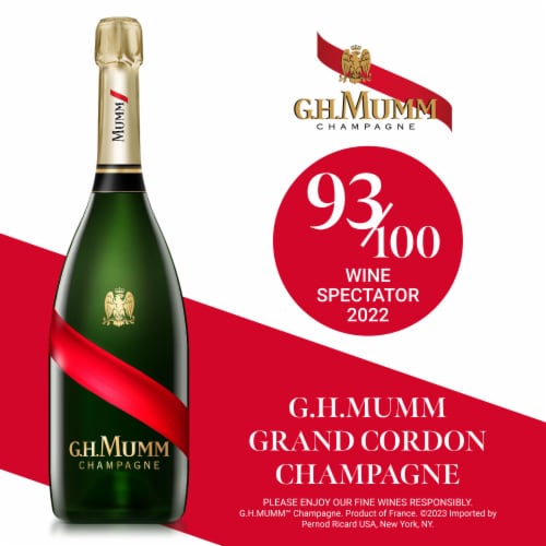 G.H. Mumm Brut Mumm Grand Cordon Champagne France Sparkling Wine Perspective: left