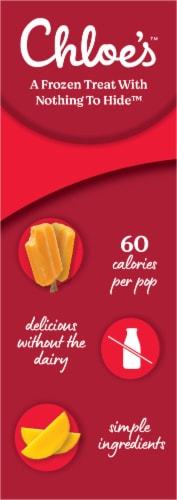 Chloe's Mango Pops 4 Count Perspective: left