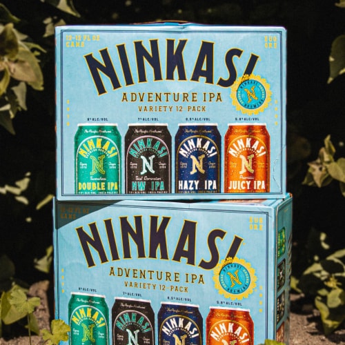 Ninkasi Brewing Company Adventure Variety Pack Craft Beer Perspective: left