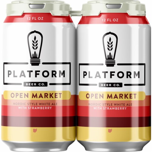 Platform Beer Open Market Nordic Style White Ale Perspective: left