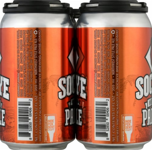 Sockeye Brewing Hell Diver Pale Ale Beer Perspective: left