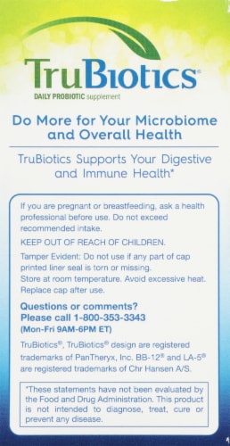 TruBiotics® Digestive + Immune Health Supplement Perspective: left