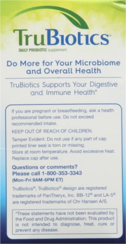 TruBiotics® Probiotic Capsules Perspective: left