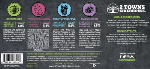 2 Towns Ciderhouse® Craft Cider Variety Pack Perspective: left